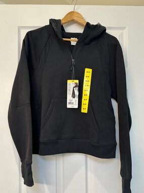 Lolé Black Half-Zip Oversized Hoodie